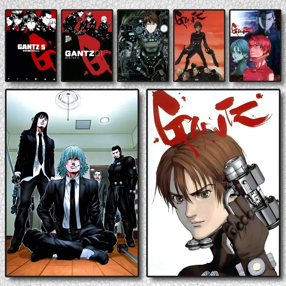 Japan Anime G-Gantz Poster Selbstklebende Kunst Wasserdichter Aufkleber Kaffeehaus Wohnheim Zimmer Wanddekoration Image