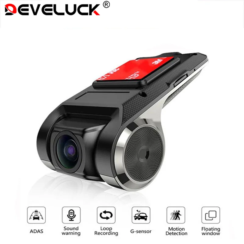 Develuck USB ADAS Full HD Auto DVR Dash Cam Für DVD Android Player Navigation Kopf Einheit/Auto Audio Voice alarm Video Aufnahme