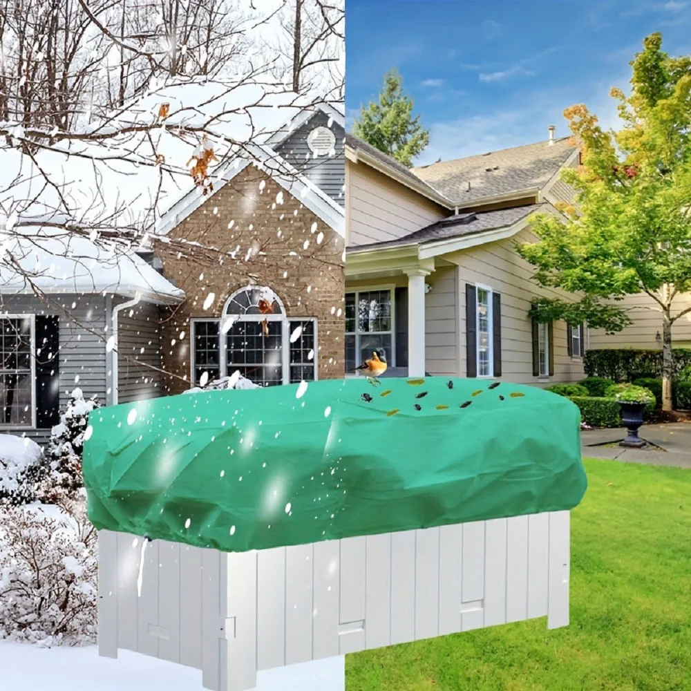 Pflanzenabdeckungsschutz Winter Frost mit Kordel Wiederverwendbare Froststoff Pflanzenfrostschutz Baumabdeckung Tasche Image