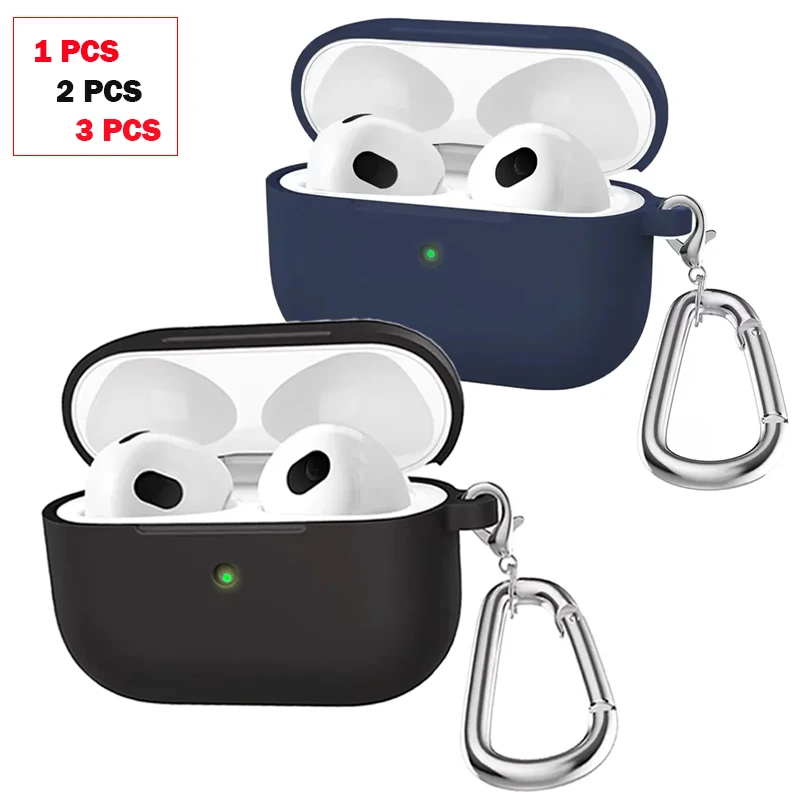 1–2–3 Stück weiche Silikon-Kopfhörerhüllen für Apple Airpods 3/4-Hülle, schützende Kopfhörer, Airpods-Hüllen, Airpods Pro 2-Zubehör Image