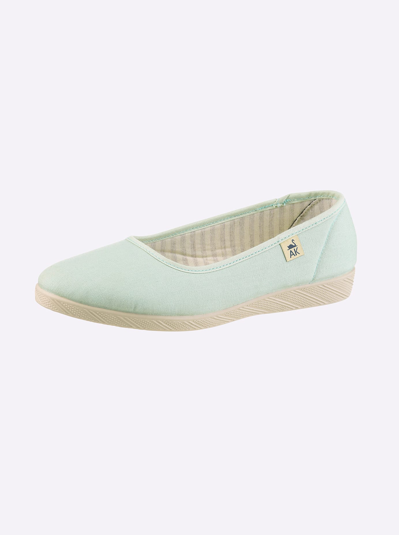 Slipper CASUAL LOOKS, Damen, Gr. 36, eucalyptus, Textil, Schuhe Slipper