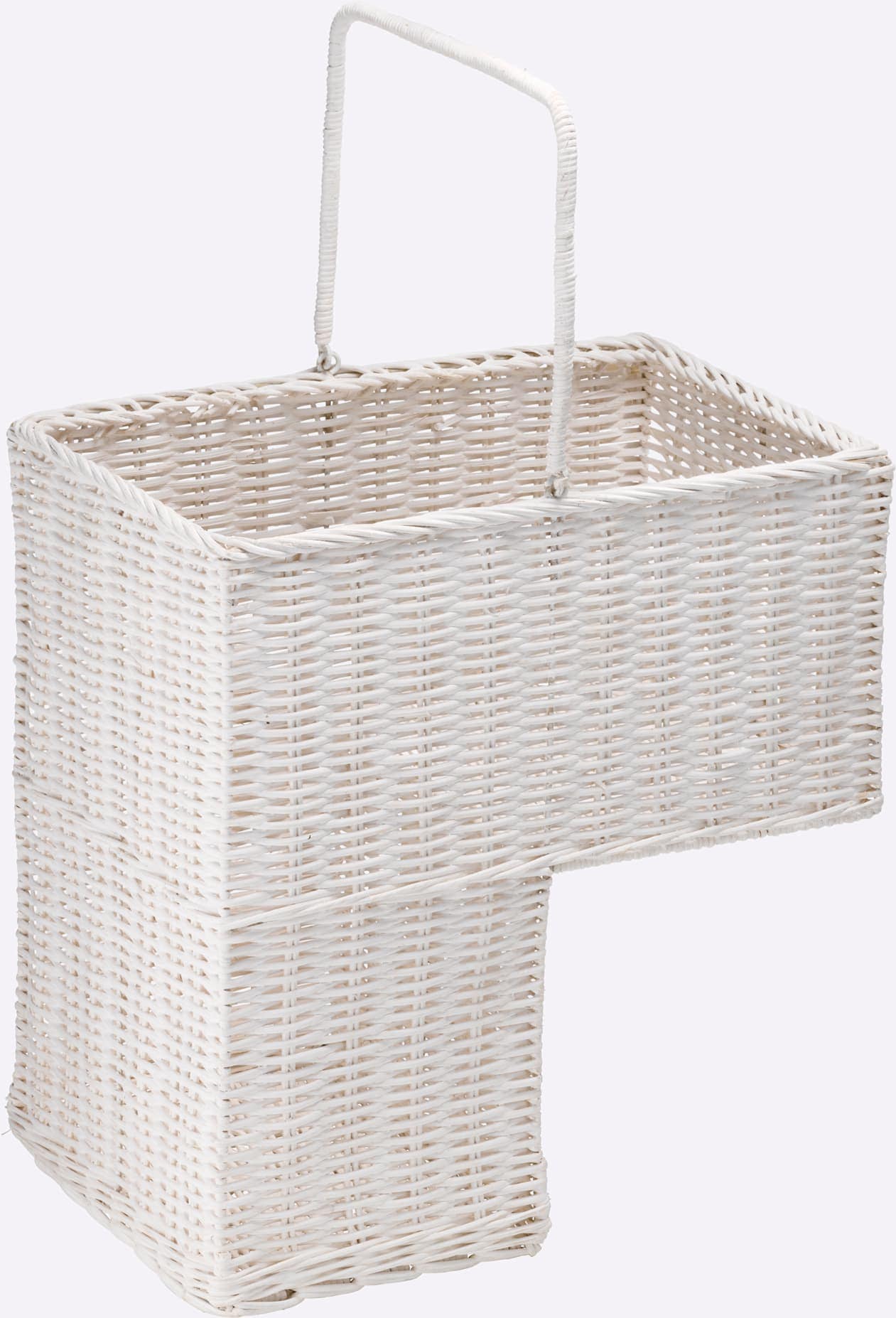 Zeitungsständer HEINE HOME, weiß, B:28cm H:43cm T:40,5cm, Metall, Zeitungsständer, Zeitungsständer