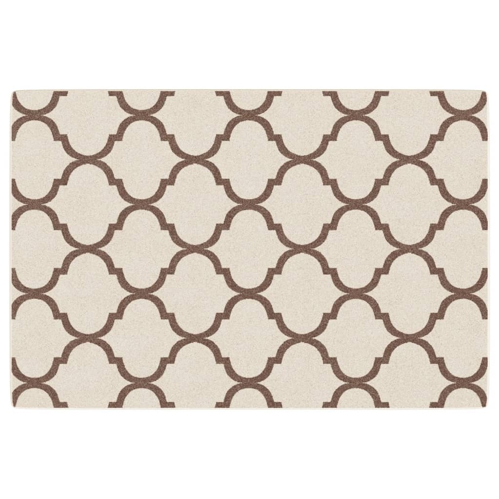 vidaXL Teppich Kurzflor Mehrfarbig 120x180 cm Rutschfest Image