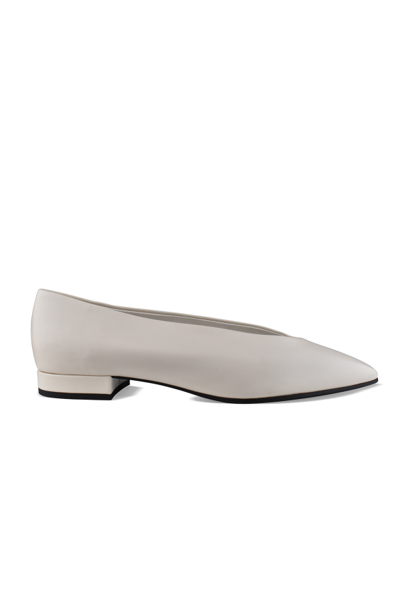 Loro Piana Rebecca Ballerinas Weiß EU 36