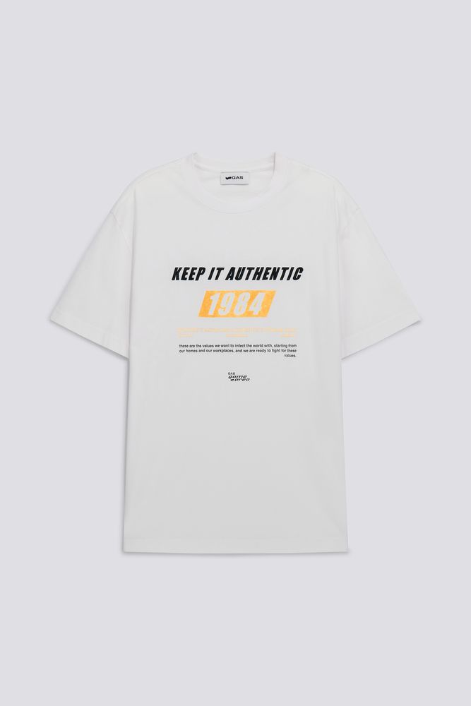 Kurzärmeliges Herren-T-Shirt mit Aufdruck DHARYS "AUTHENTIC" Image