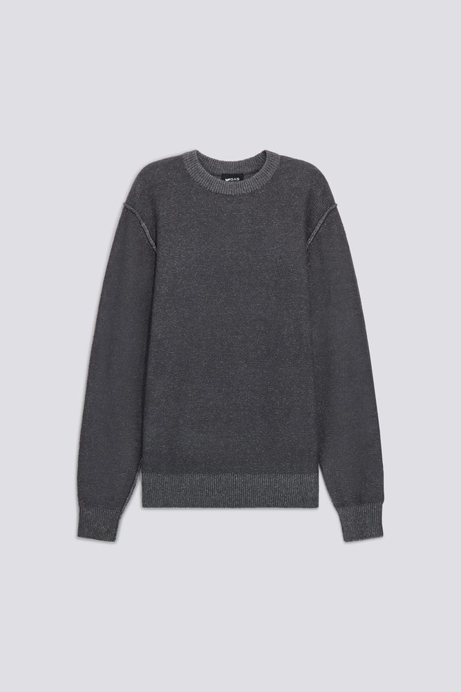 Zweifarbiger Herren-Pullover in normaler Passform AMARI ROUND NECK Image