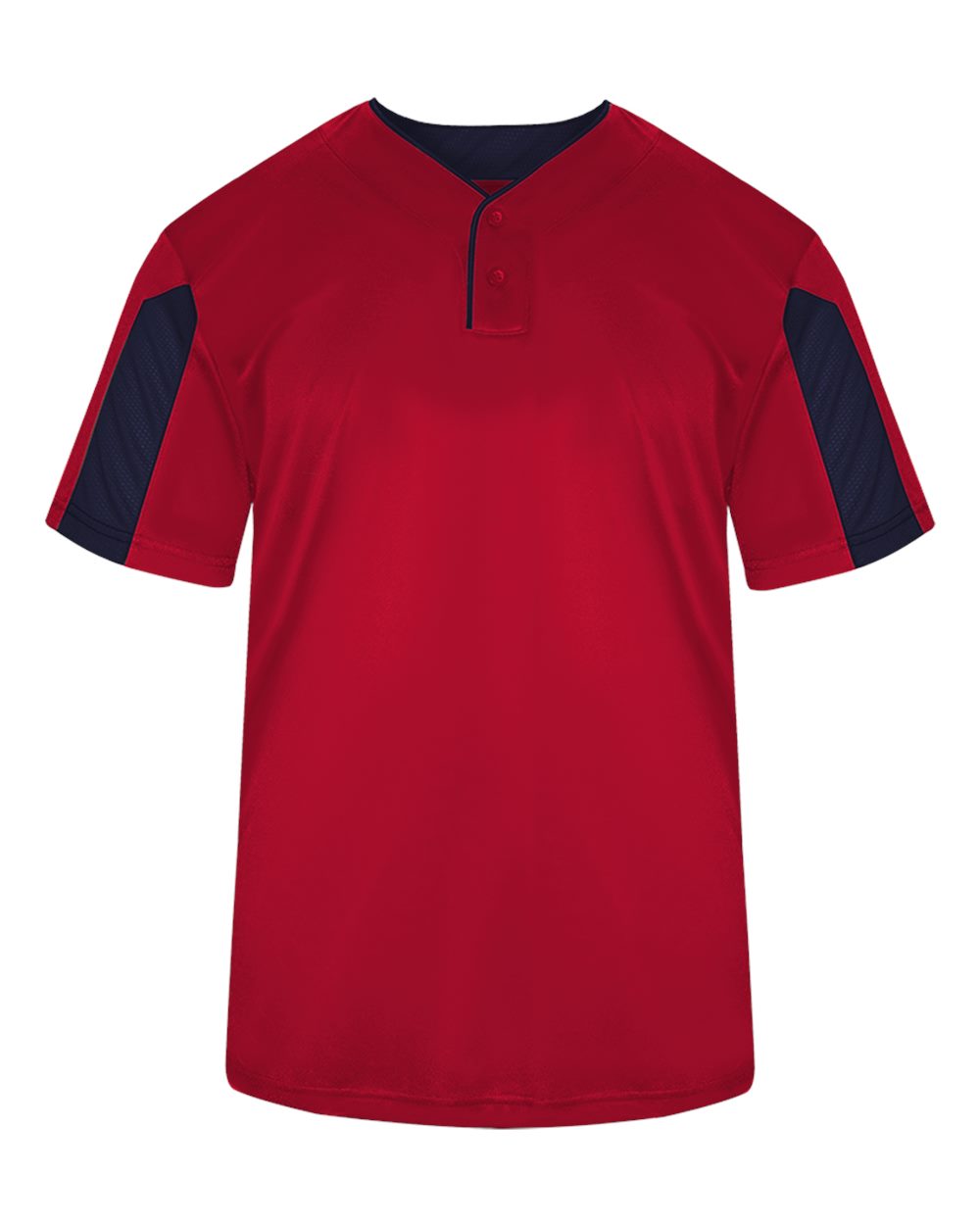Alleson Athletic 7976 Striker Placket in Red/Navy Blue size XL | Polyester 797600, BG7976