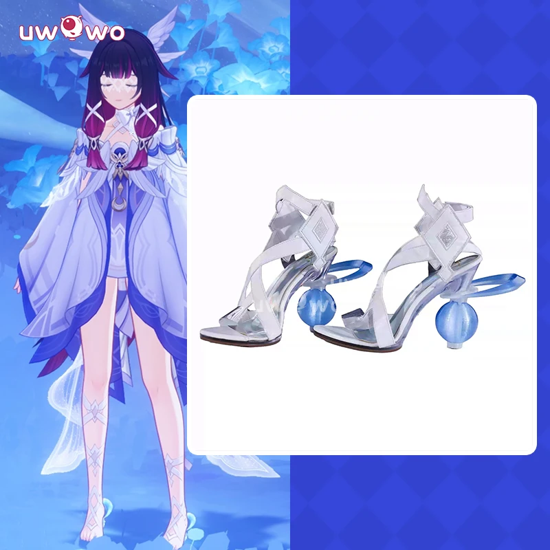 UWOWO Columbina Schuhe Spiel Genshin Impact Columbina 'Damselette' Snezhnaya Cosplay Schuhe Halloween Schuhe