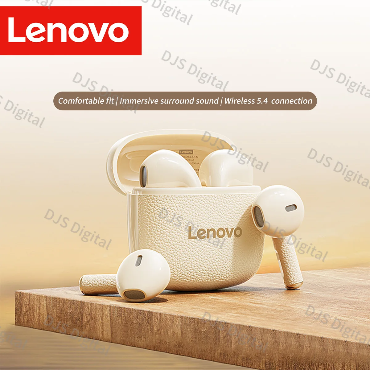 Lenovo Wireless Bt5.4 Ohrhörer mit geringer Latenz und Mikrofon, HD-Anrufgeräuschunterdrückung, lange Standby-Kopfhörer, Anc-Stereo-Hifi-Kopfhörer Image