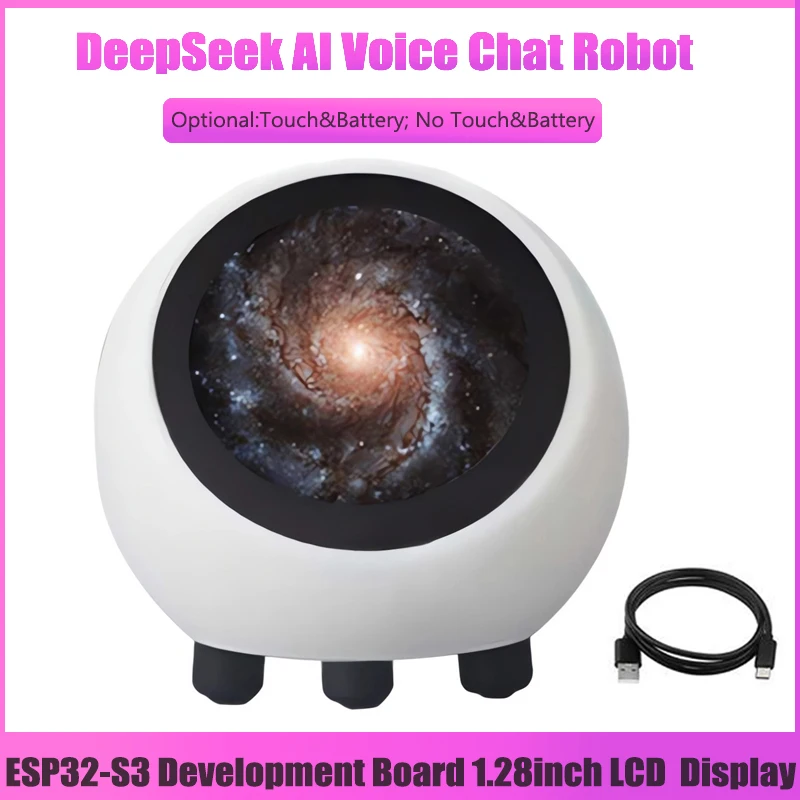 XiaoZhi AI Voice Chat Robot DeepSeek ESP32-S3 1,28 Zoll LCD-Display N16R8 Elektronische Augenuhr Desktop ESPHome Assistant Image