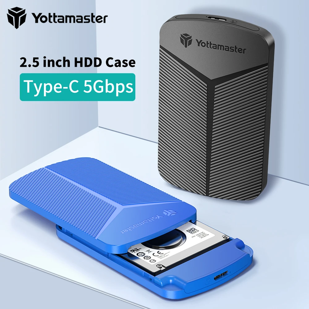 Yottamaster 2,5-Zoll-HDD-Gehäuse SATA auf USB 3.0-Adapter Festplattengehäuse 6 Gbit/s UASP-Festplattengehäuse für Windows Mac Linux Image