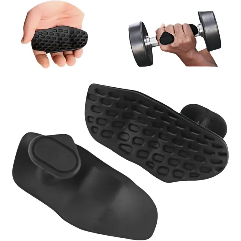 Rutschfeste Fitnesshandschuhe mit Handflächenschutz, Silikon-Handflächengriffe, ergonomischer Fitness-Handflächenschutz für Hantel, Gewichtheben, Fitnessstudio