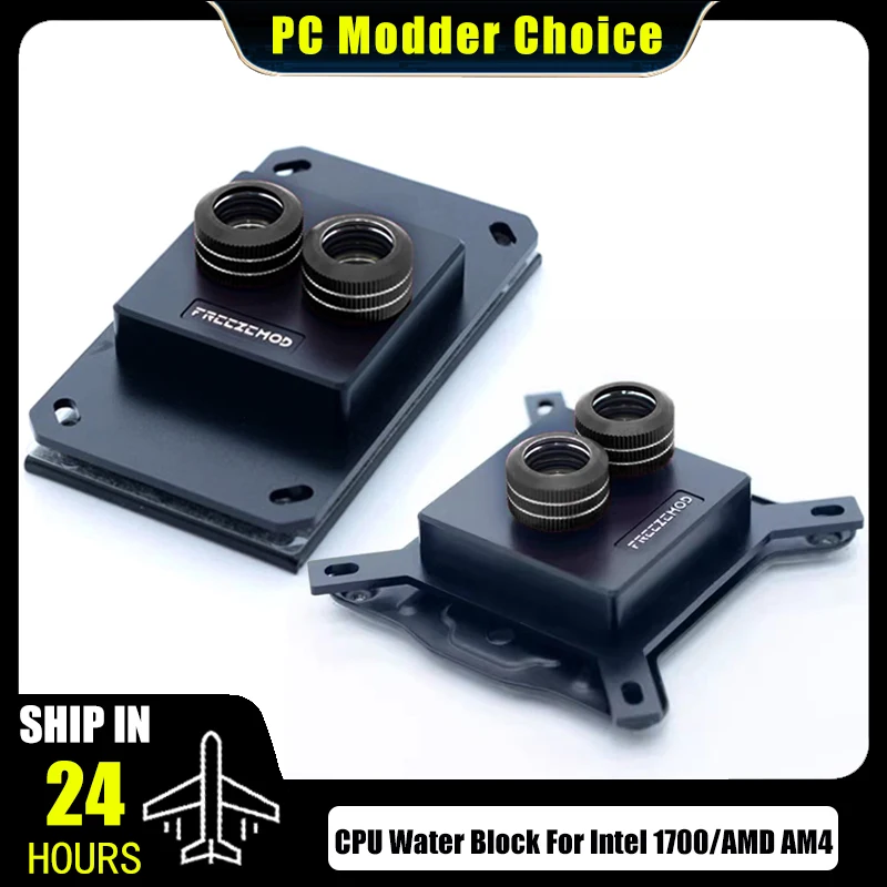 FREEZEMOD 1700/AM5 CPU-Wasserblock, Sprühtyp, schwarze, hochtemperaturbeständige POM-Abdeckung, Intel/AMD-POOC Image