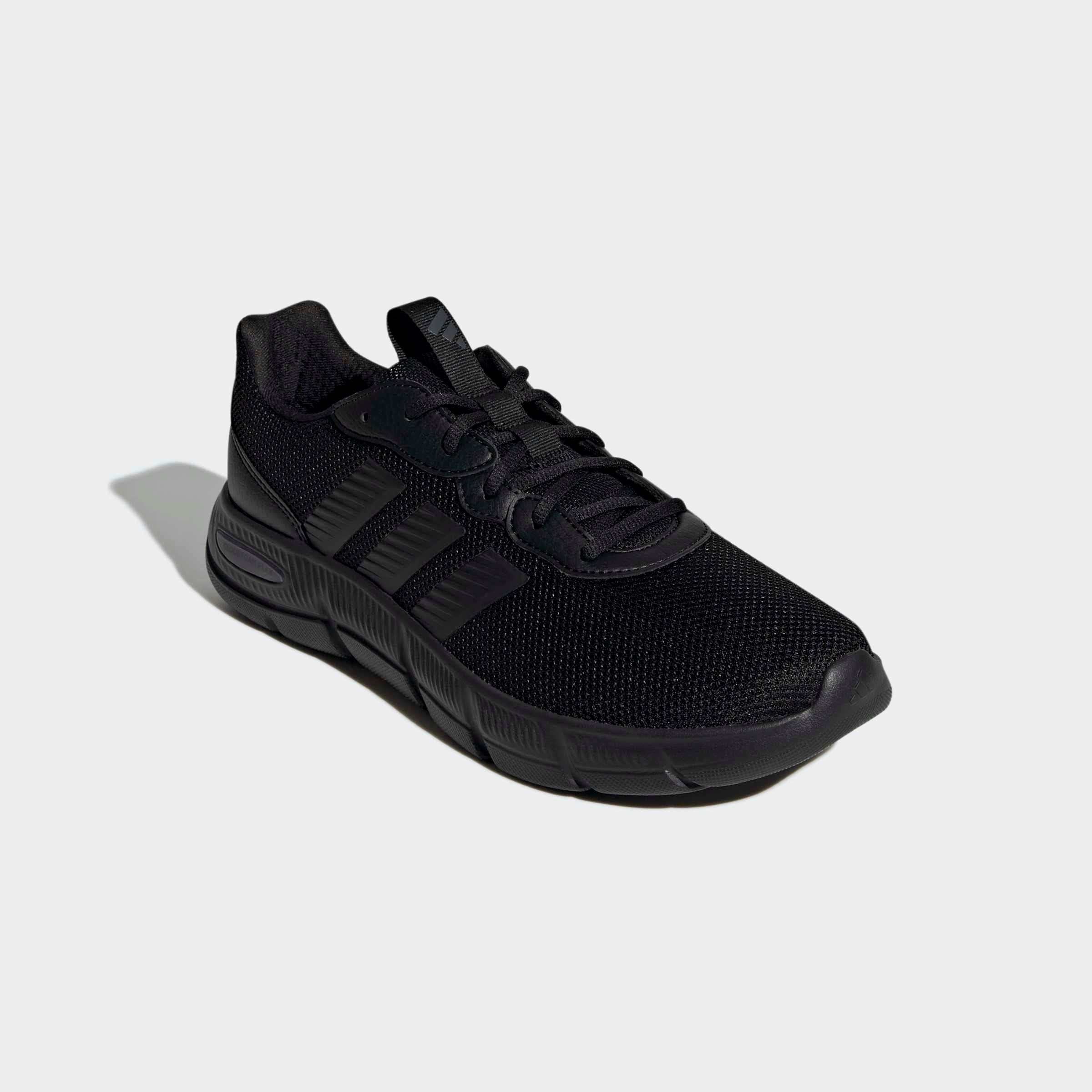 Walkingschuh ADIDAS SPORTSWEAR "CLOUDFOAM FLEX LACES", Damen, Gr. 47, core schwarz, core schwarz, grau six, Textil, Schuhe Walkingschuh
