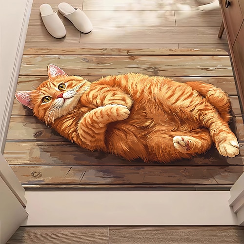 3D-Optische Illusion Fußmatte Visuelle Falle Fußmatte Rutschfest Wasserabsorbierend für Badezimmer Dusche Eingangsbereich Innen Außen Diatomaceous Earth Schnell trocknend Absorbierend 20 x 31 Zoll Image