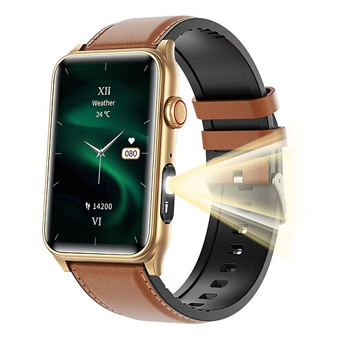 G50 Smartwatch mit Taschenlampe, 1,57-Zoll-Display, Bluetooth-Anruffunktion, Blutsauerstoffmessung, langer Standby-Zeit und Outdoor-Sportarmbanduhr Image