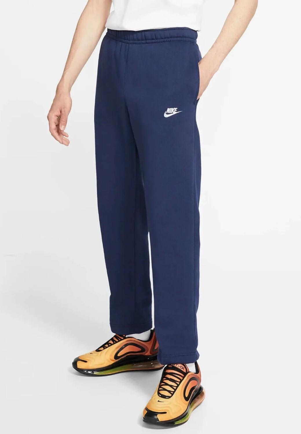 Nike Sportswear Club Fleece-Jogger mit offenem Saum in Marineblau Image