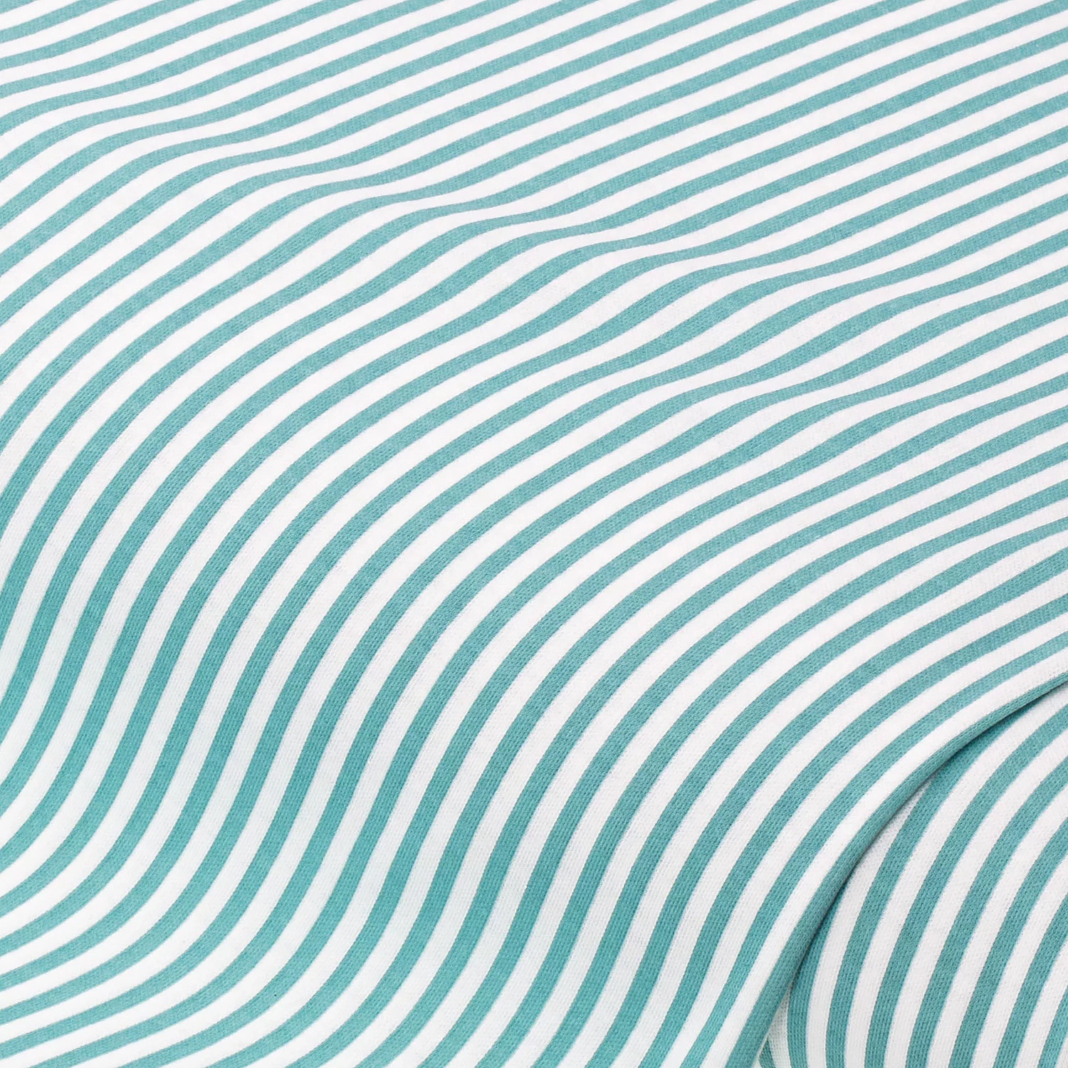 Reiner Baumwolljersey „Streifen“, mint/weiß Image