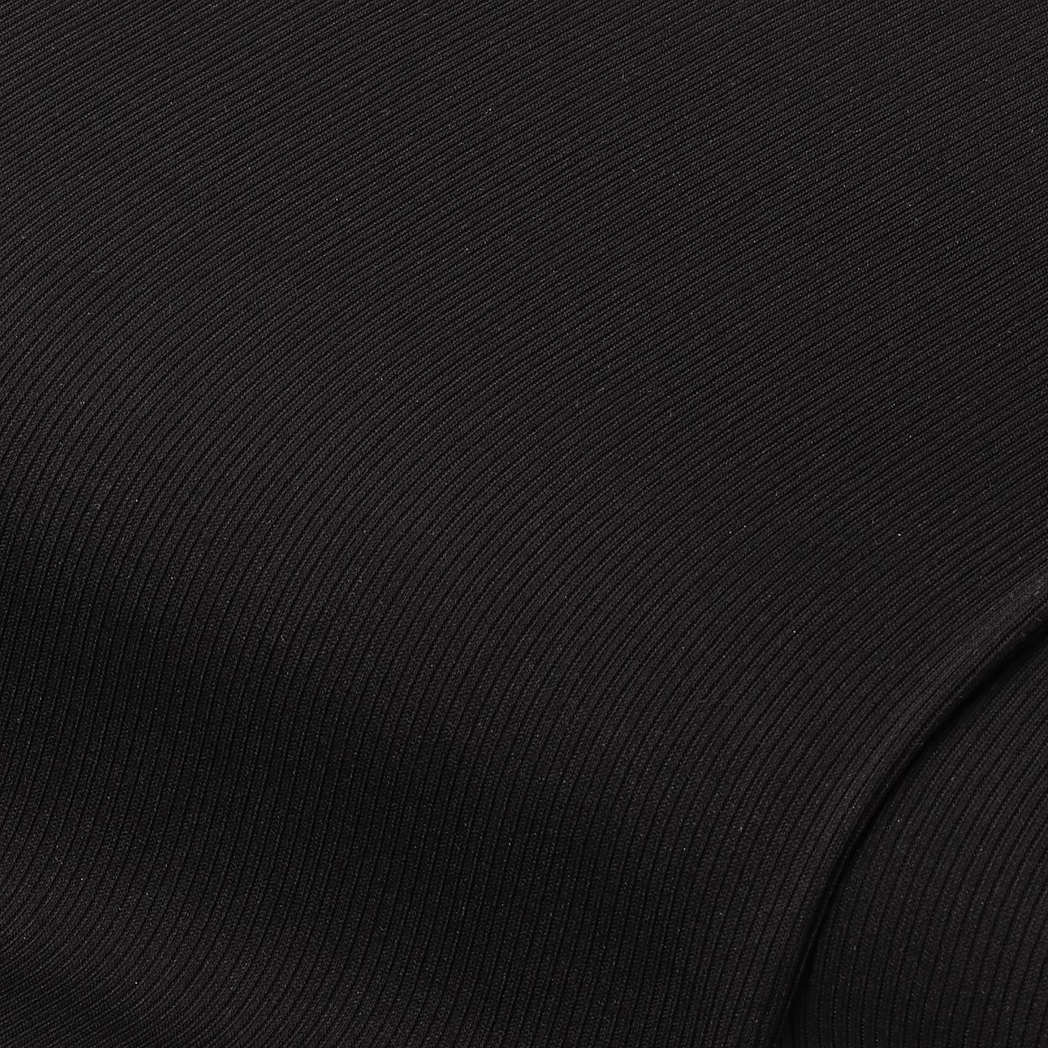 Feinripp-Jersey Uni, schwarz Image