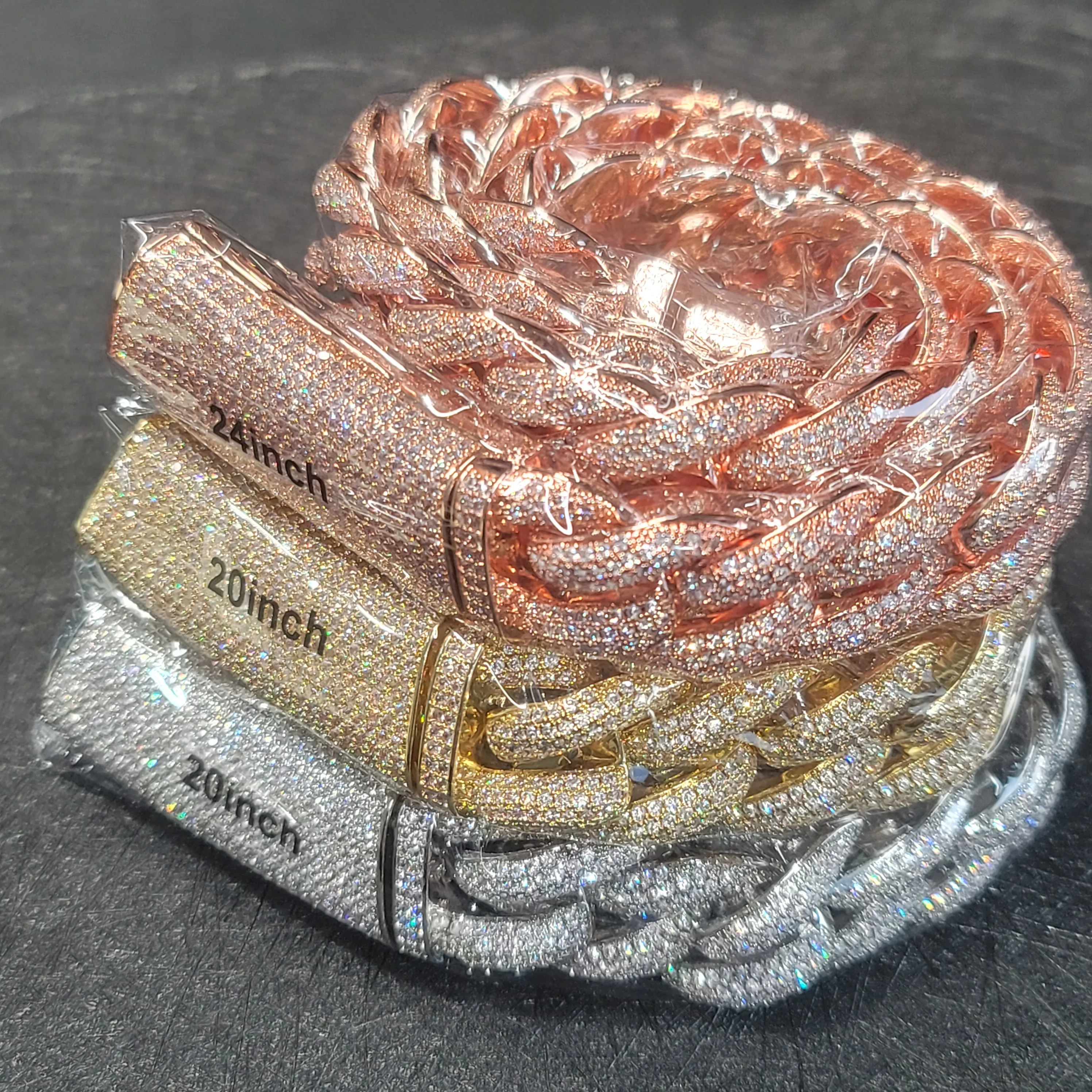 Charm Mode Lange Flip-Top Halskette 20mm Hip Hop Kette Voller Diamant Anhänger Ketten Ice Out Miami Armband Schmuck Geburtstagsgeschenk