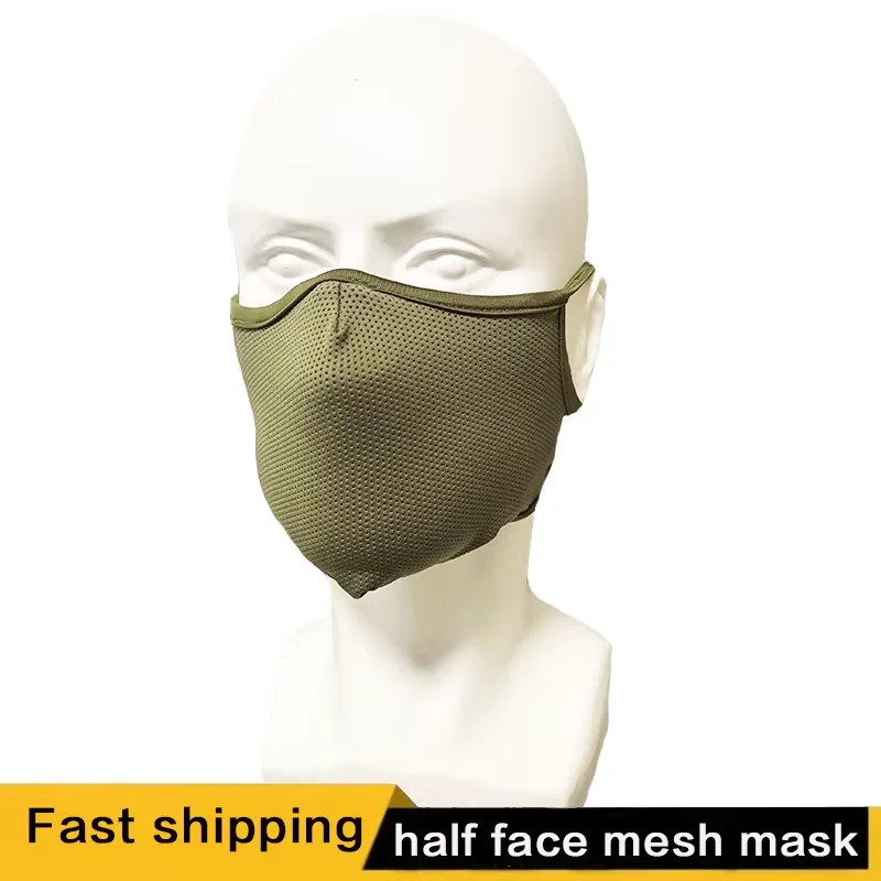 Taktische Maske, Silikon-Halbgesichtsmaske, Halloween-Kopfschmuckmaske, für Paintball-Schießen, Jagd Image