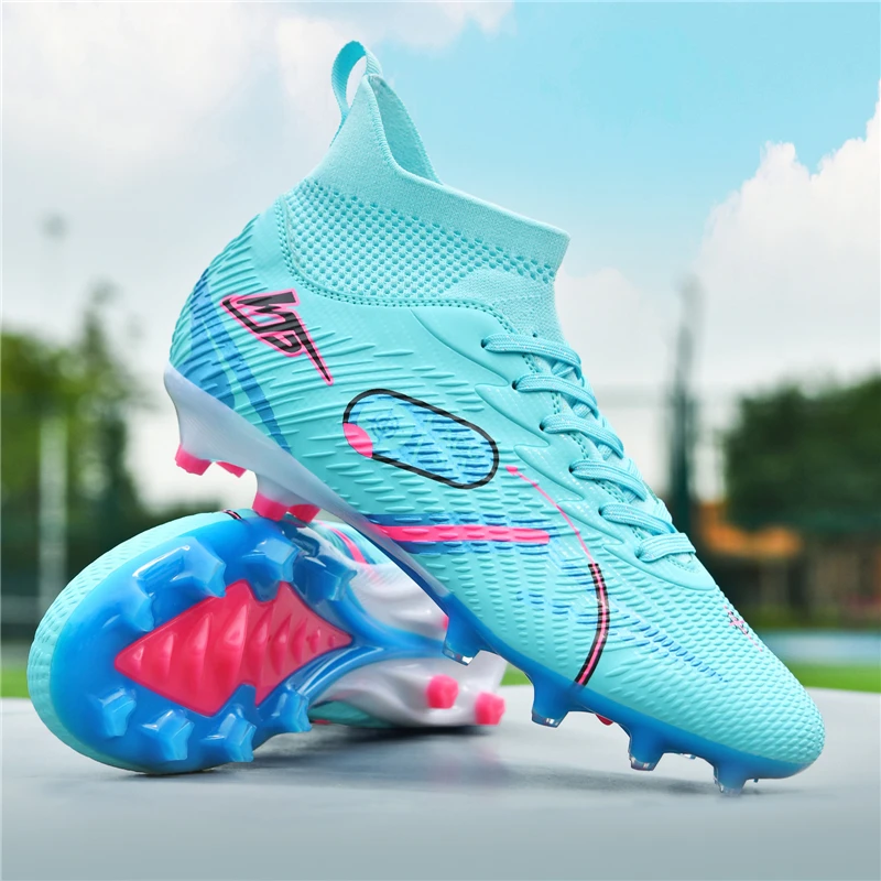 Stilvolle Herren-Fußballschuhe, große Größe 32–46 TF/FG, schnelle Fußball-Turnschuhe, Teenager, Outdoor, High-Top, Herren-Fußballschuhe, Stollen