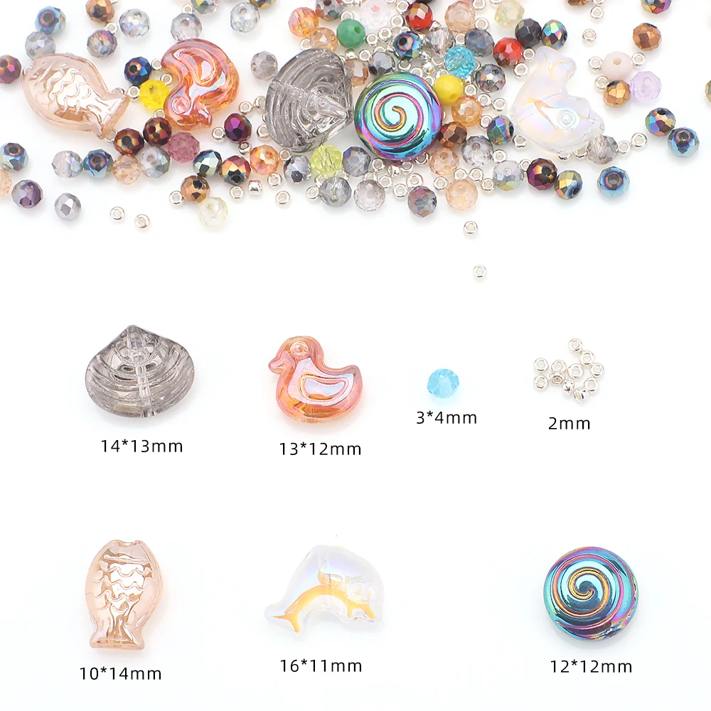 Ungefähr 22 g Handykette Materialpaket Sea Breeze Fresh Sea Star Blue DYM Perlen Handykette CCD Hängeseil Kette Anhänger Image