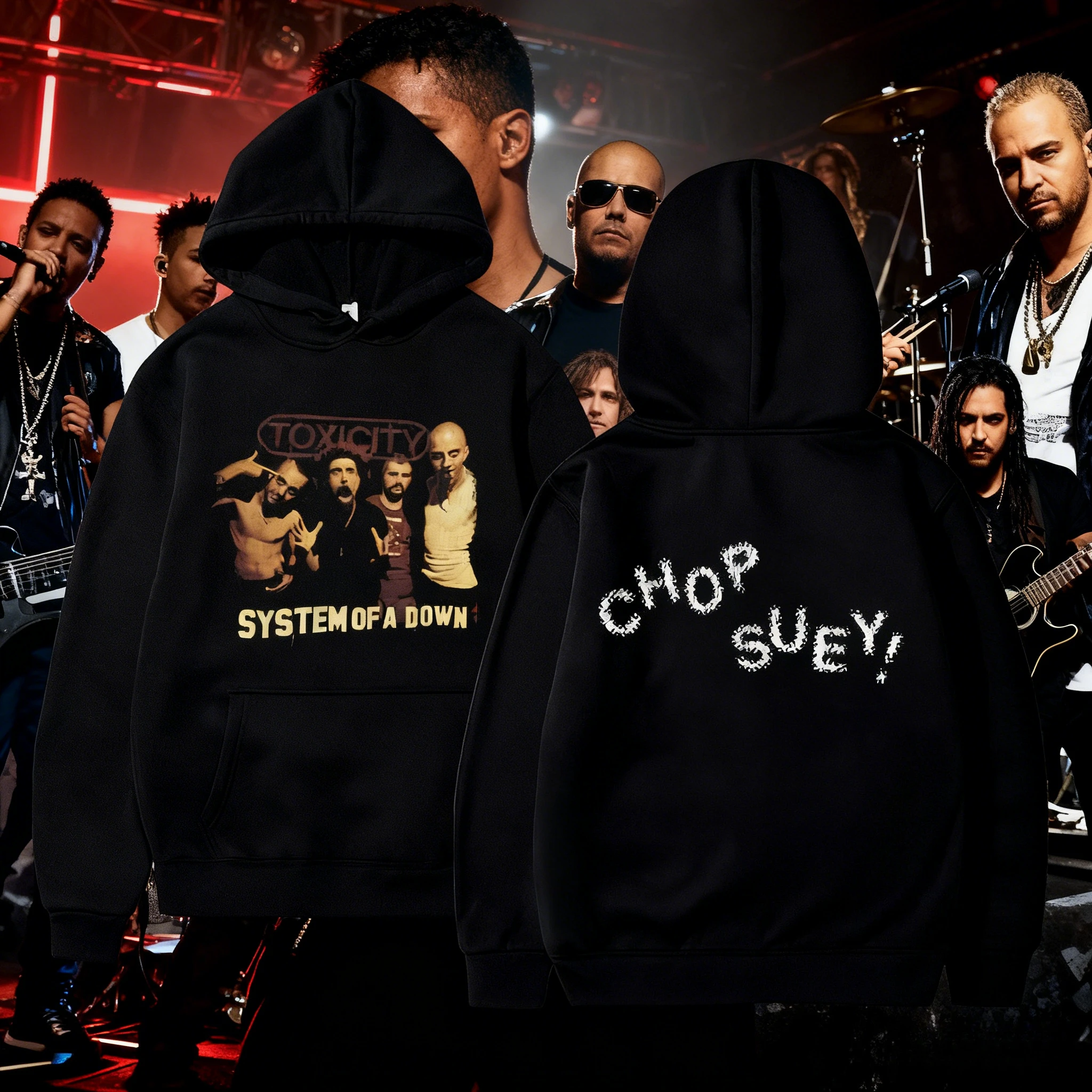 25/26 Herbst Winter Rock Band System von A Down Toxicity Chop Suey Print Männer Frauen Gothic Punk Pullover Männlich Vintage übergroßen