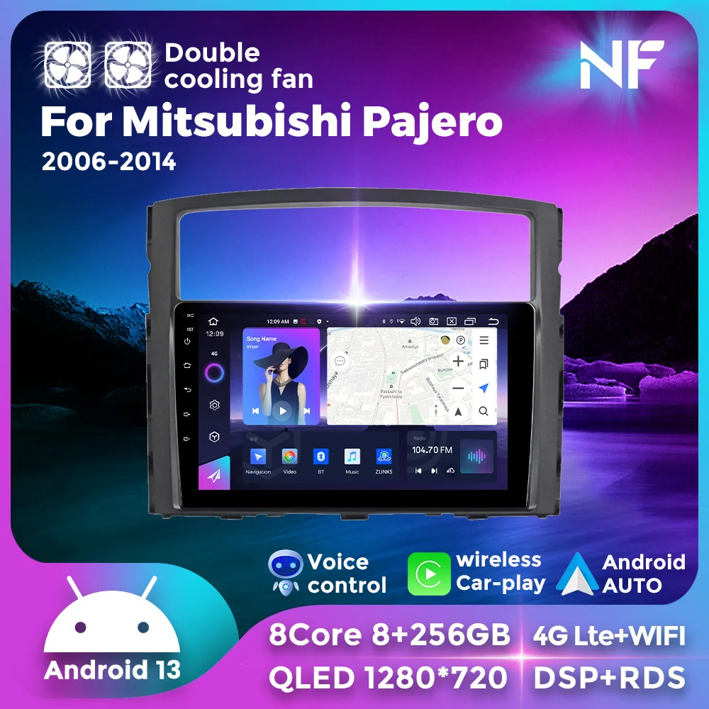 7862 Android Auto Multimedia Stereo GPS für Mitsubishi Pyjero V97-Carplay Auto 2din Video Audio Player Image