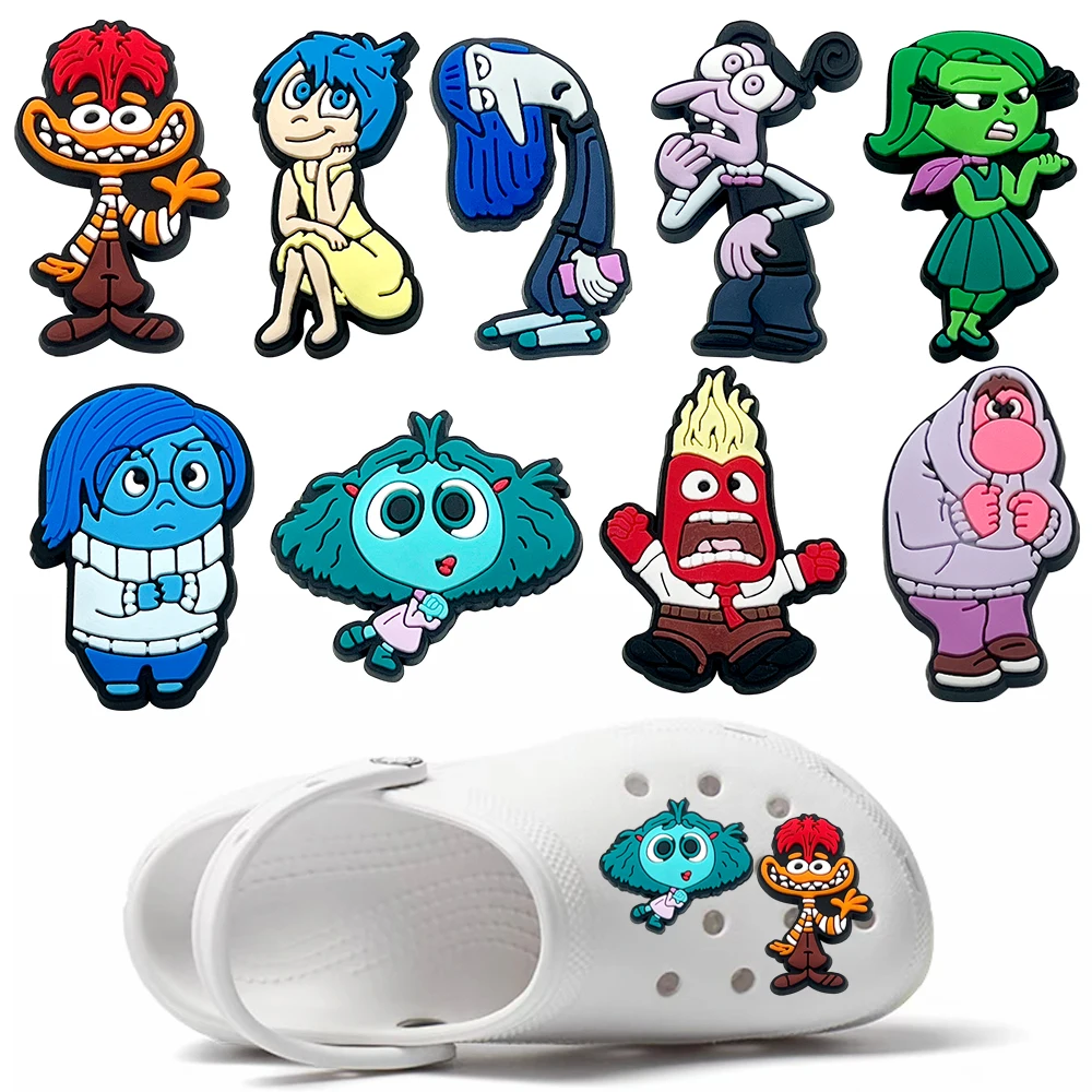 9/20/29Pcs Hot Toys Disney Inside Out Schuh Charms Cartoon Schuhe Dekoration Zubehör Schnalle DIY Clogs sandale Armband