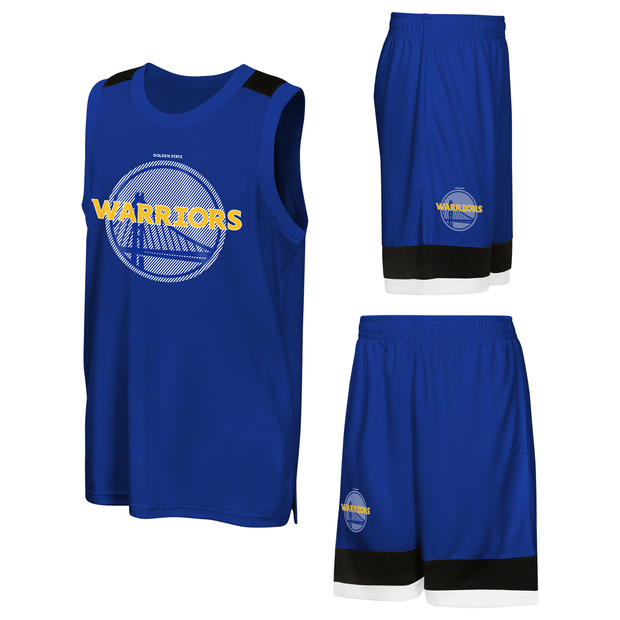 Golden State Warriors Tank- und Shorts-Set – Kinder Image