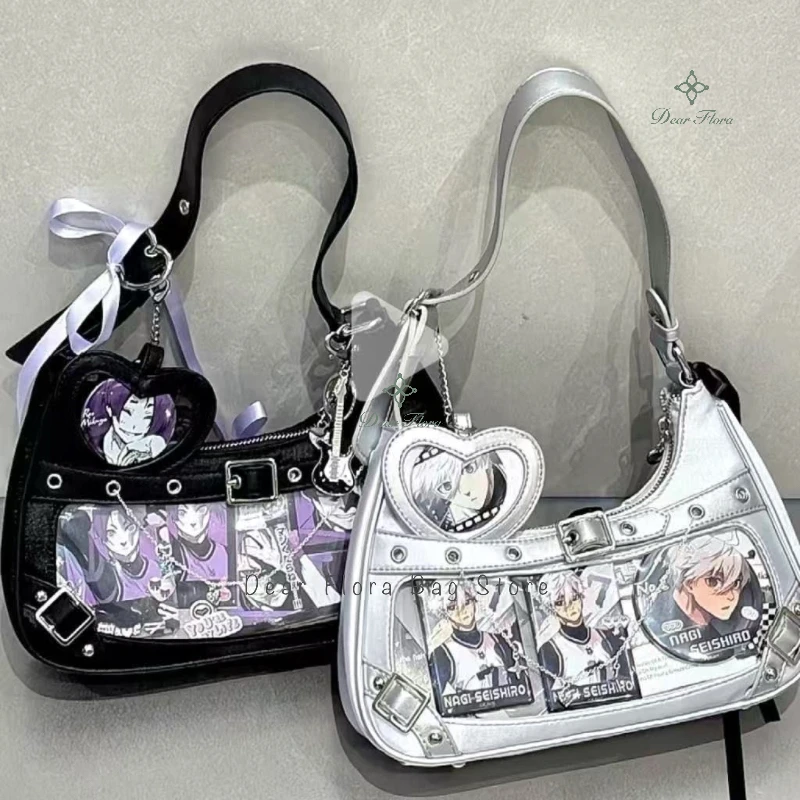 Y2k mignon femmes sous les bras sac mode doux Ita sac Lolita filles Transparent Pocke bricolage affichage sac à bandoulière mode sac à main sacs à main