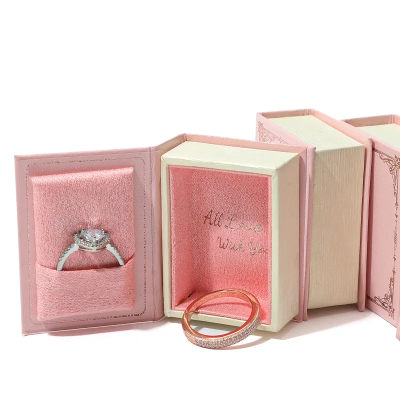 Vintage Mini Schmuck Buch Boxen Ring Anhänger Lagerung Boxen Kleine Ring Boxen Little Red Buch Schmuck Box Schmuck Boxen Praktisch