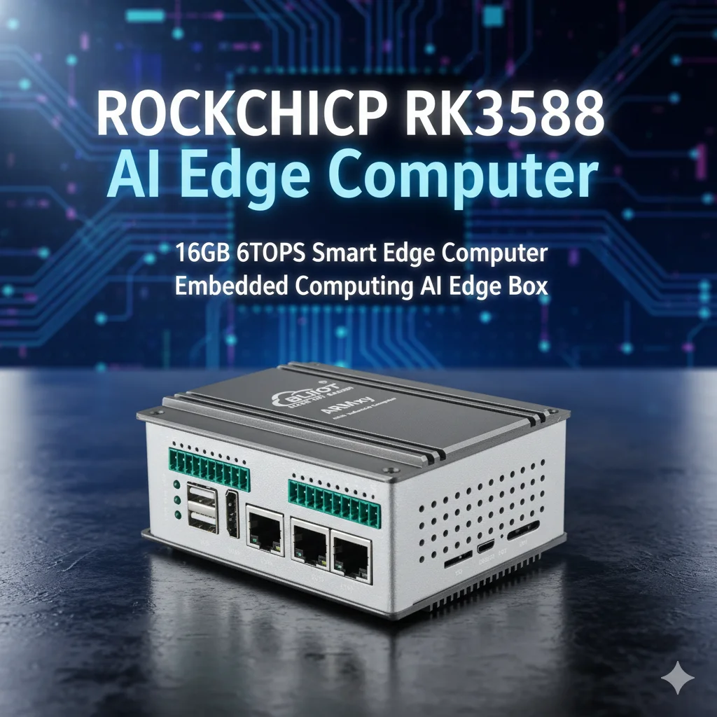 ROCKCHIP RK3588 Single-board Computer AI Edge Computer 8GB LPDDR4X 6TOPS Smart Edge Computer Embedded Computing