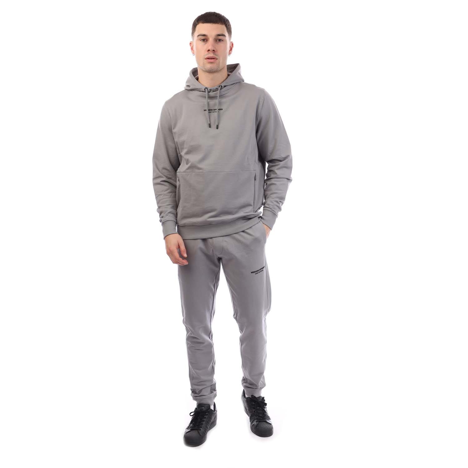 Weekend Offender Mens Eclipse Tracksuit in Grey Cotton - Size Medium | Weekend Offender Sale | Discount Designer Brands