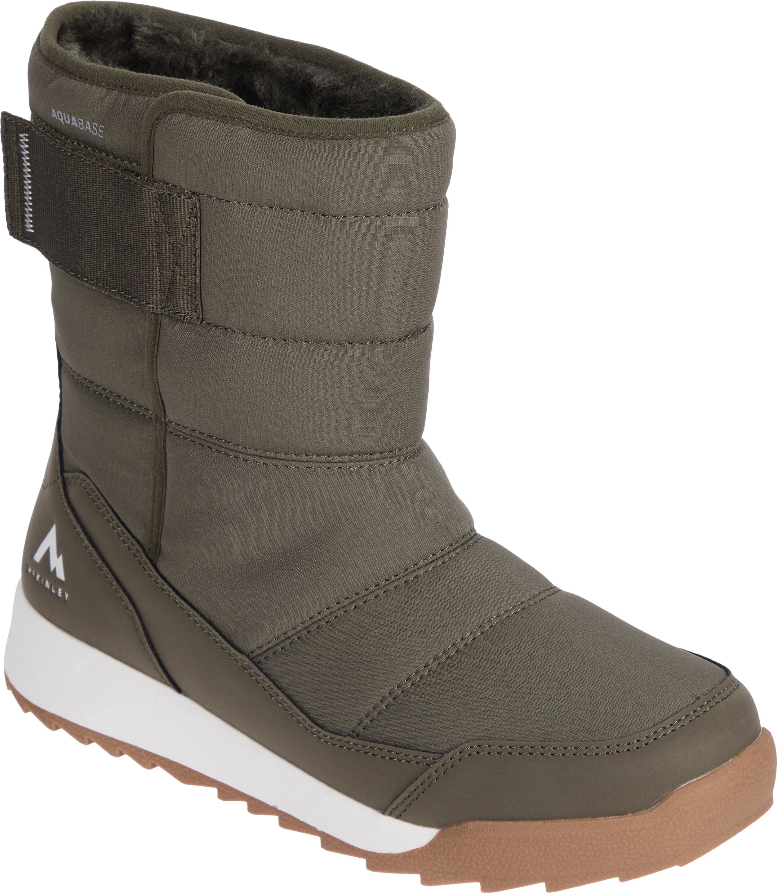 Winterstiefel MCKINLEY "DA.-APRÈS-STIEFEL REGINA II AQB W", Damen, Gr. 36, olive schwarz, weiß, Synthetik, Schuhe Winterstiefel, Winterschuhe, Winterboots, Snowboots, wasserabweisend