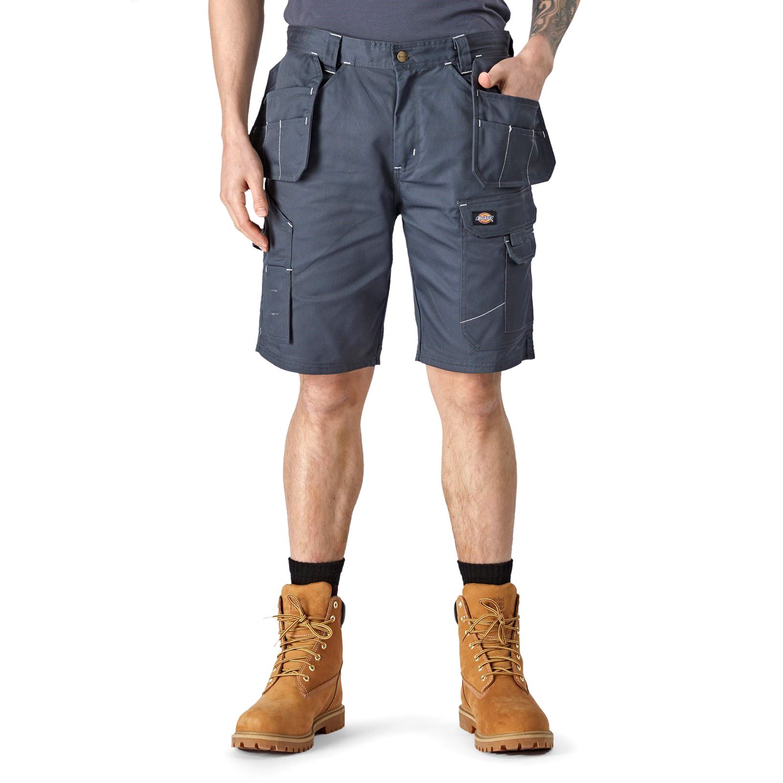 Dickies Redhawk Pro Arbeits-Polyester Herren Graue Arbeitsshorts Image