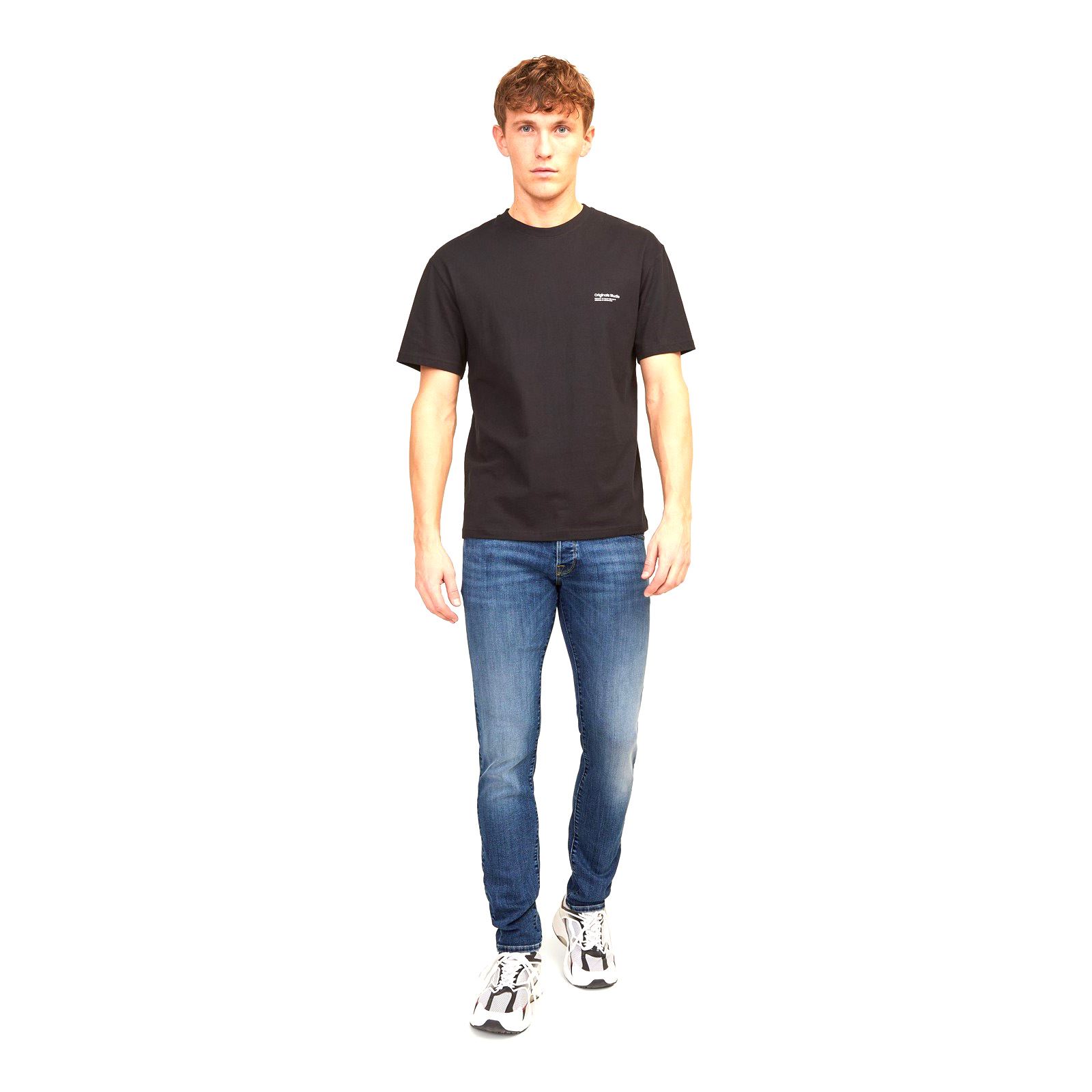 Jack & Jones Glenn Fox Baumwoll Herren Blau Slim Jeans Image