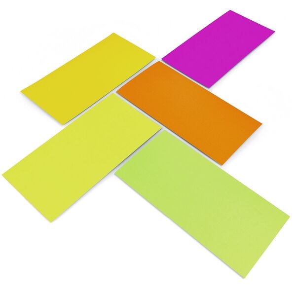 Magnetoplan Moderationskarten »Neon« 20x10 cm 250 Stück, 20x10 cm Image