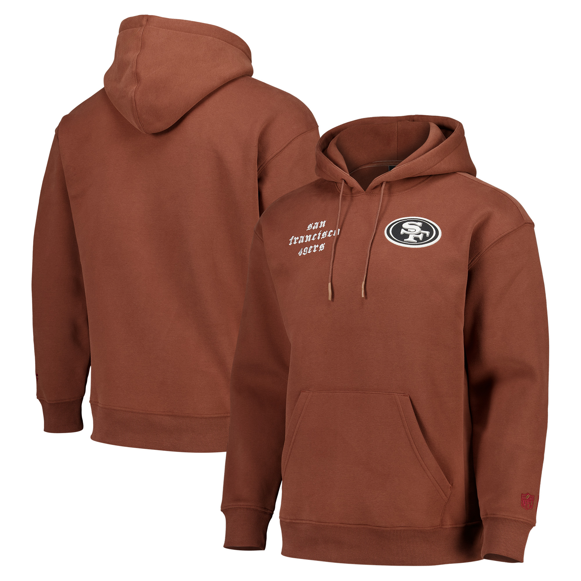 San Francisco 49ers Elements Superweich Fleece Pullover Hoodie - Cappucino - Herren Image