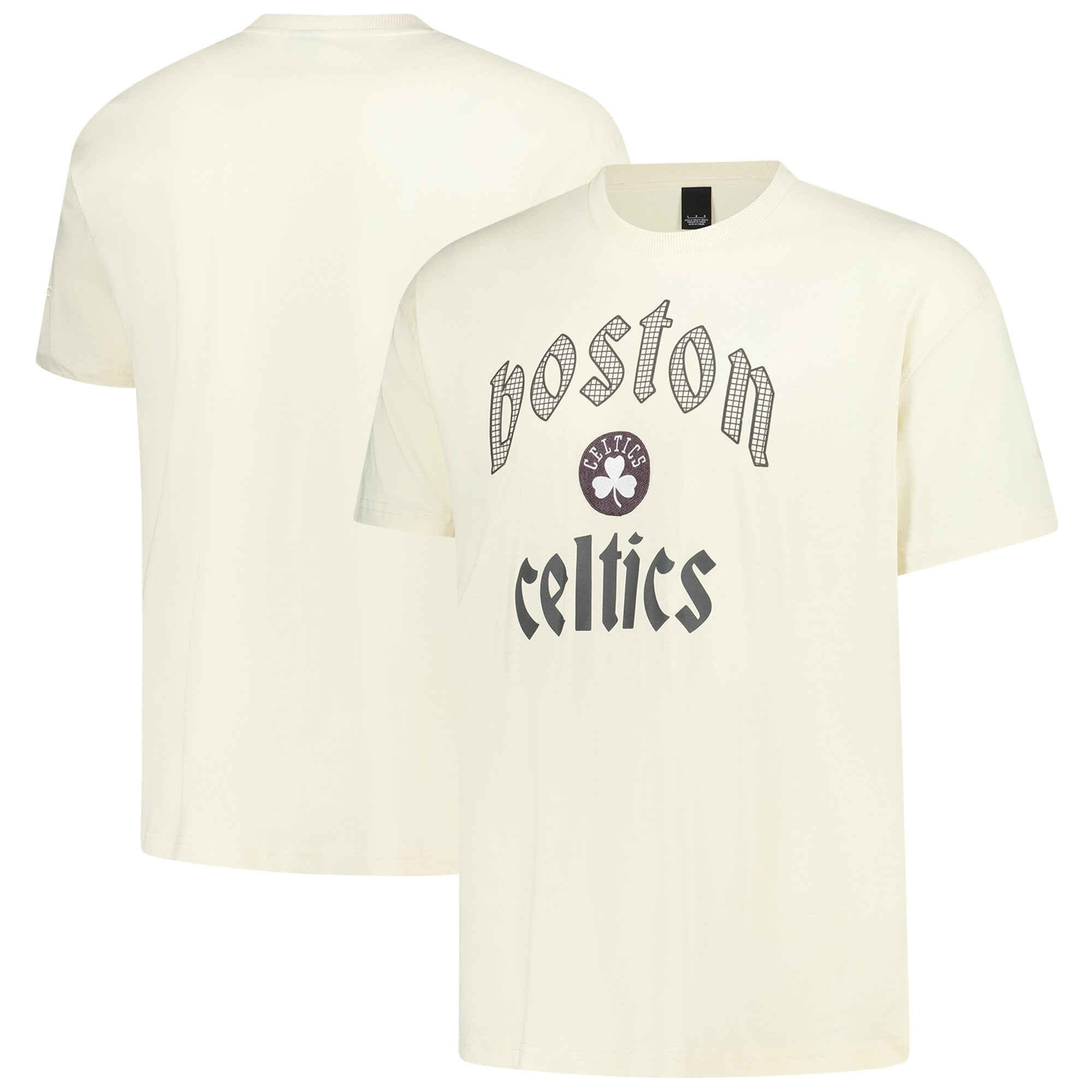 T-shirt à manches courtes en molleton ultra-doux Elements des Celtics de Boston - Gris Whitecap - Homme - Homme Taille: 3XL
