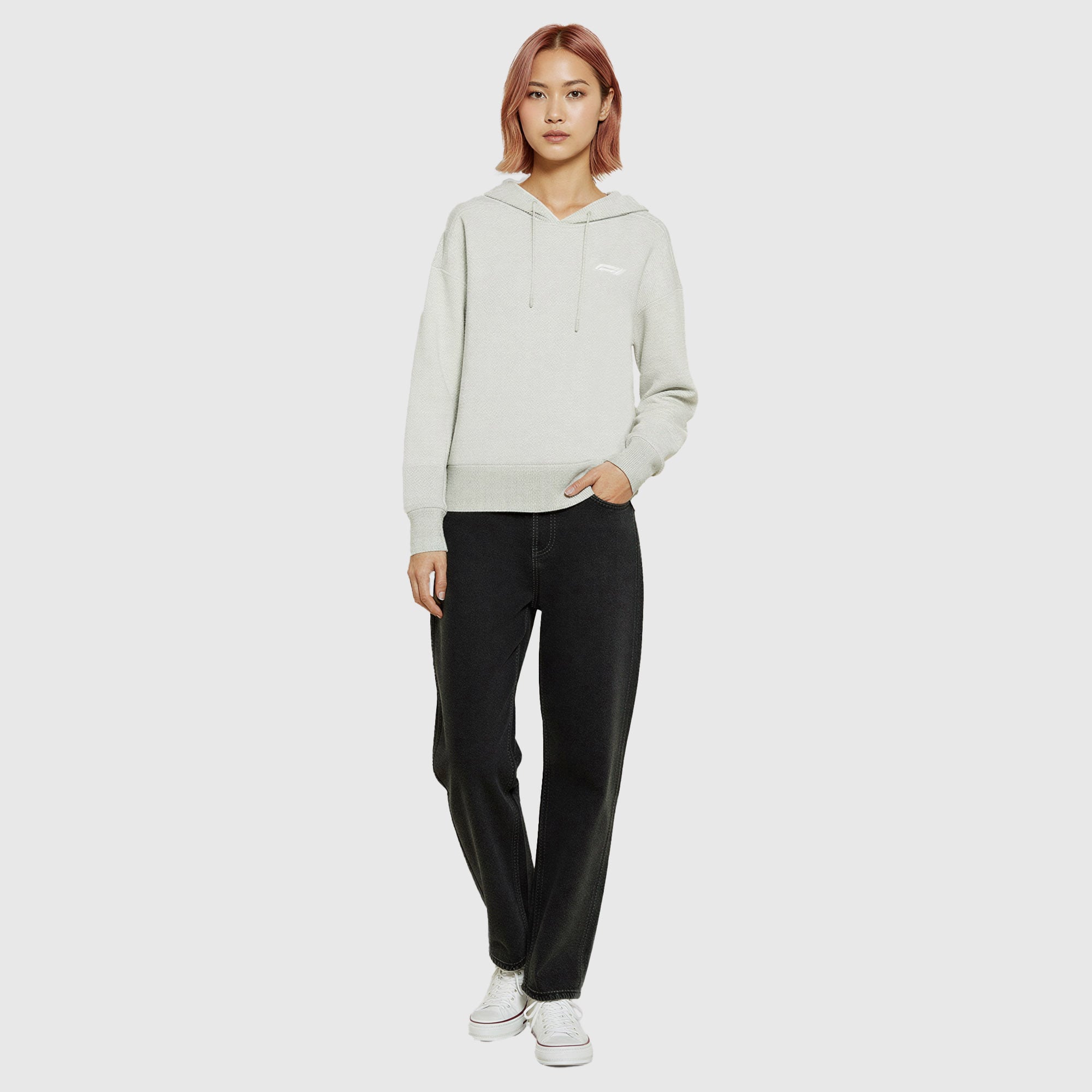 Formel 1 Studio Baumwoll-Fleece-Pullover-Hoodie – Damen
