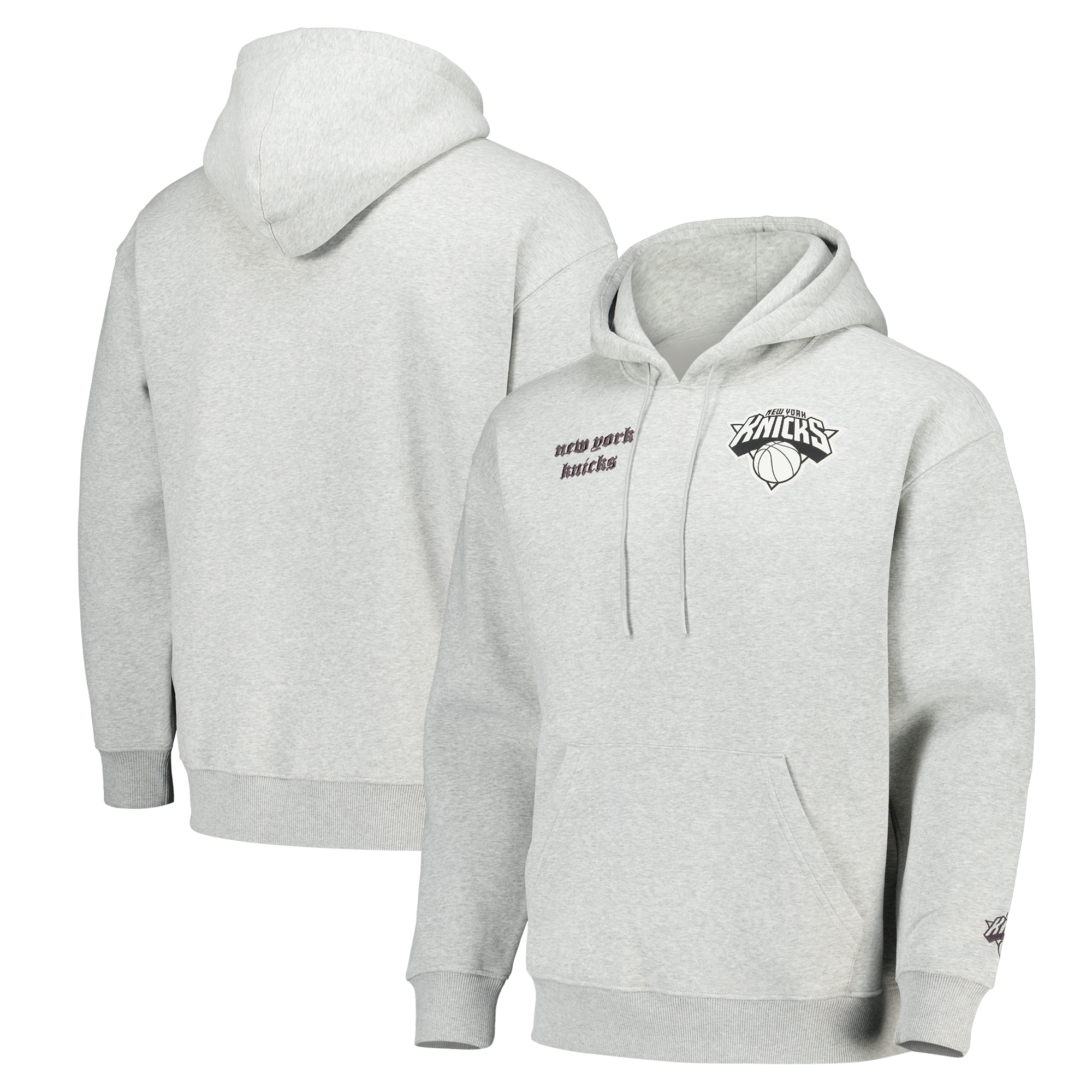 New York Knicks Elements Sweat à capuche en molleton ultra-doux - Steel Heather - Homme - Homme Taille: L