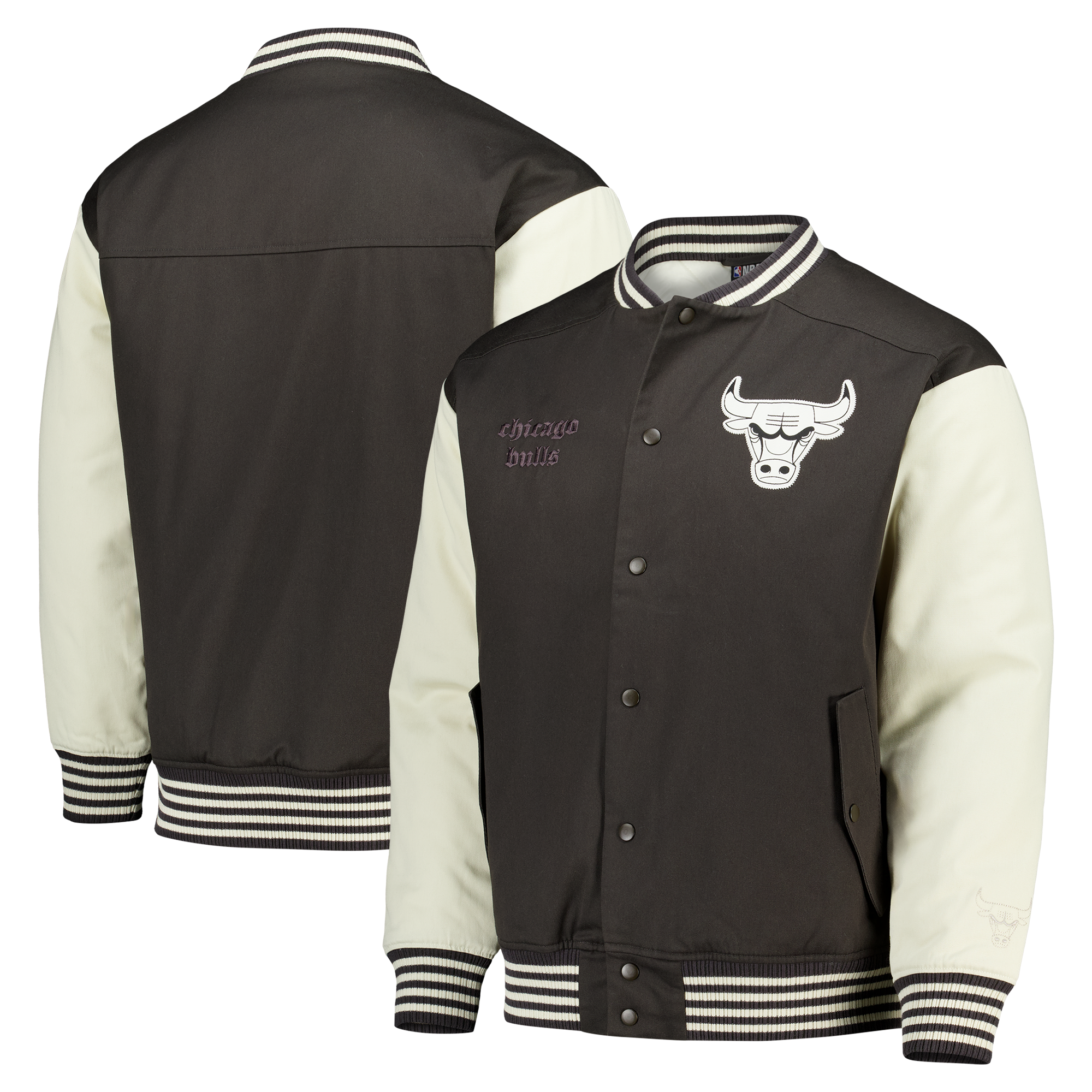 Chicago Bulls Elements Varsity Jacke – Classic Pewter – Herren