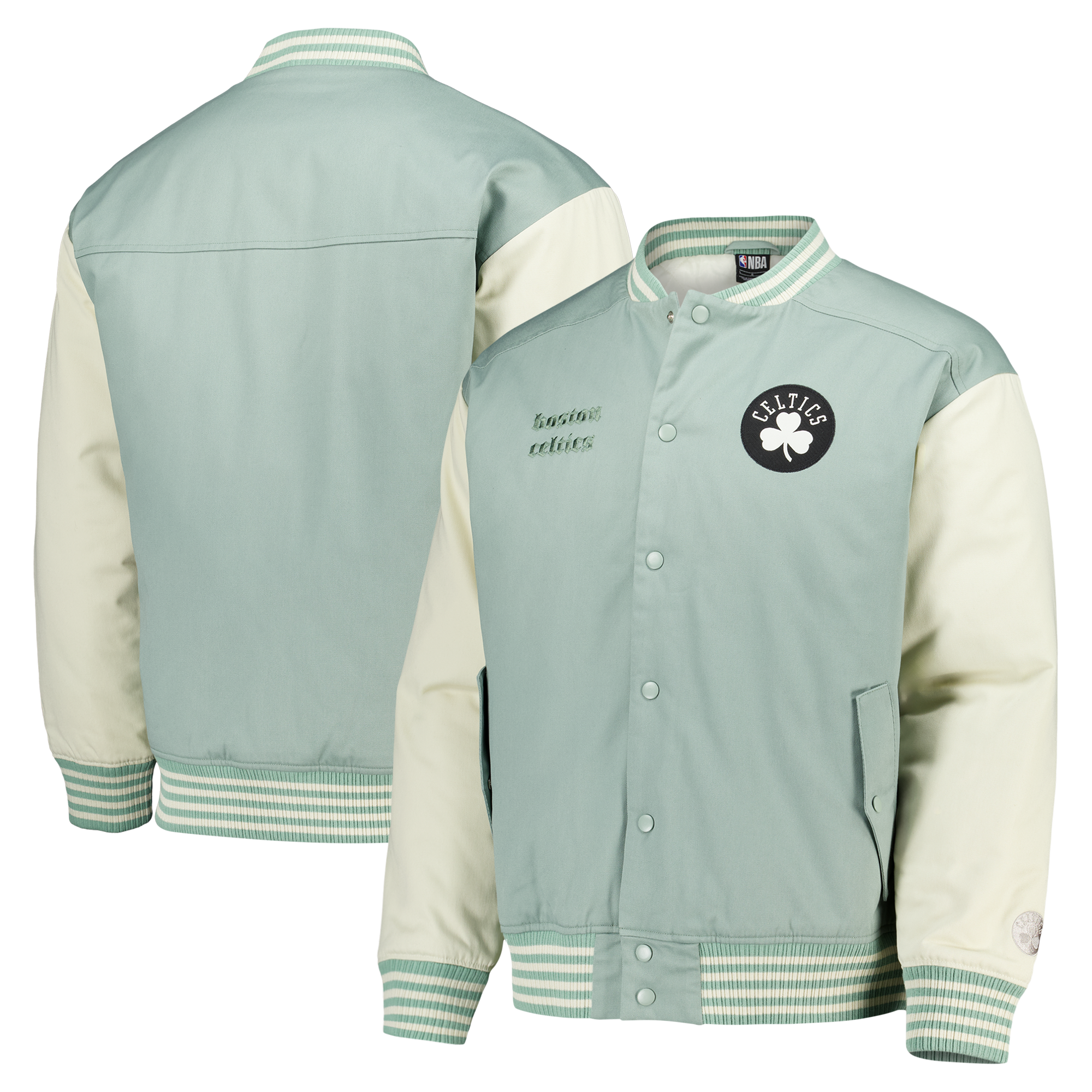 Veste universitaire Boston Celtics Elements - Sauge - Homme - Homme Taille: S