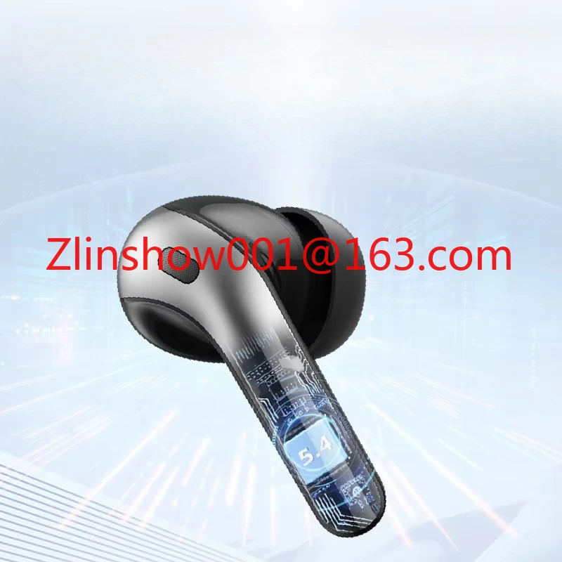 Drahtlose In-Ear-Kopfhörer mit Geräuschunterdrückung und Digitalanzeige, wasserdicht, schweißfest, lange Akkulaufzeit, BT-Kopfhörer Image