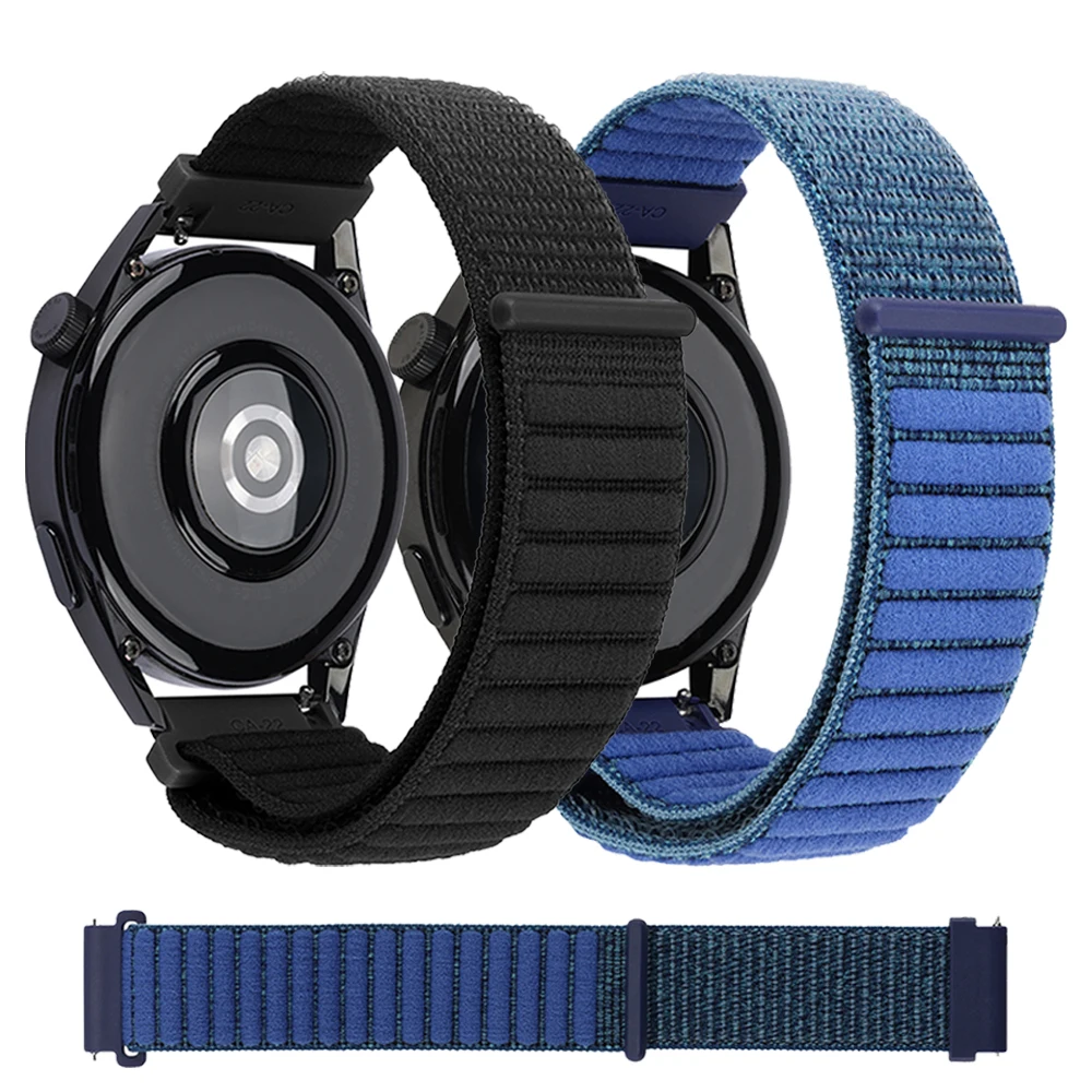 22 mm Nylonband für Fossil GEN 6 5 5E 44 mm/GEN 5 LTE 45 mm/Gen 5 Carlyle HR/Gen 4 Explorist HR Ersetzen Sie atmungsaktive Sportarmband Image