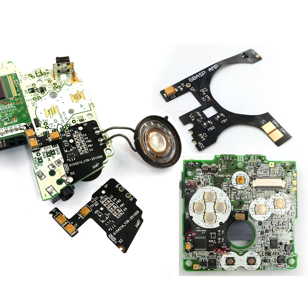 GBA GBA SP Volumen Verstärker Modul Low Noise Sound Modifikation Digital Audio AMP Mod Für GameBoy Advance GameBoy Advance SP Image