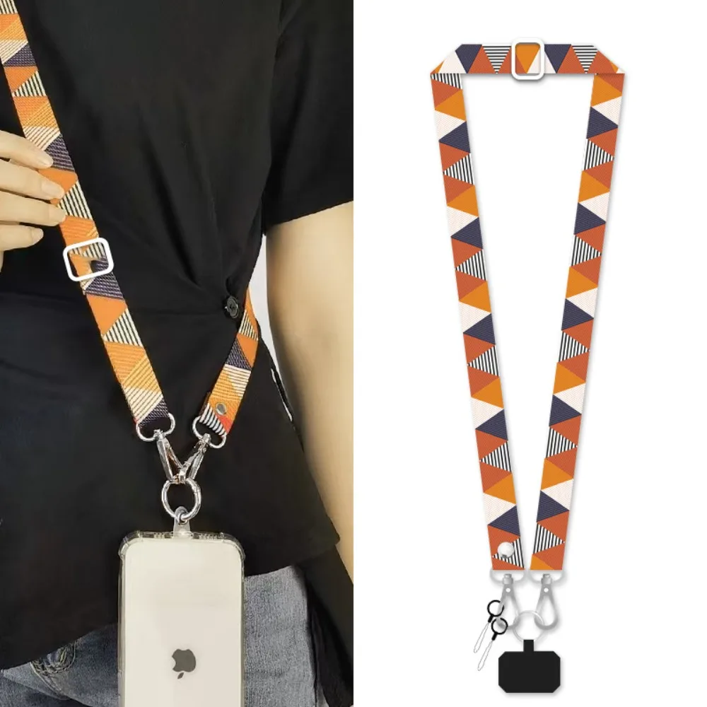 Universal Einstellbare Lange Lanyard Crossbody Anti-verlust Sling Handy Schulter Gurt Hängenden Hals Breites Seil Mit Dichtung Clip Image