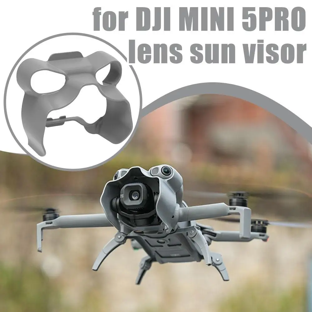 Für DJI MINI 5PRO Objektiv Sonnenschirm Frosch Gegenlichtblende Anti-Glare Drone Zubehör Pan-tilt Schutz Objektiv Sonnenschirm abdeckung Zubehör Image